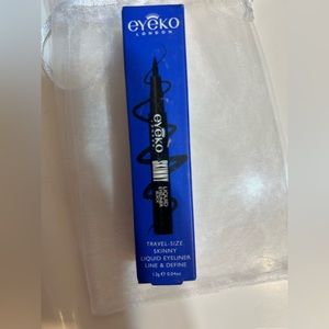 Black liquid eyeliner - skinny, travel size from Eyeko